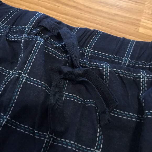 JOCKEY Sleep Lounge Shorts Men Med Rest Well Moisture Wicking Navy Plaid Pockets - Picture 7 of 10